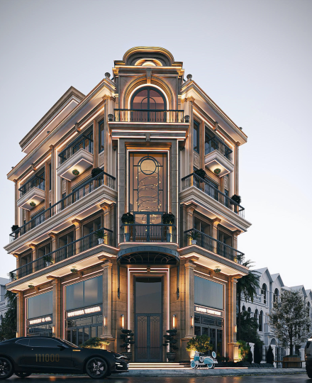111000 Studio thiết kế nhà phố 3 mặt tiền – Luxury